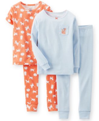Carter's Baby Girls' 4-Piece Cat Pajamas - Kids - Macy's