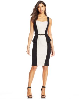 macys peplum dress