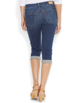 Levi's® Cuffed Capri Jeans, Baybreak Blue Wash - Jeans - Women ...
