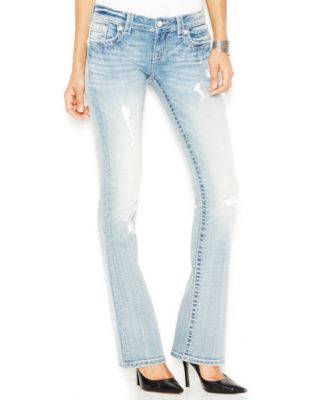 Miss Me Fade Embellished Bootcut Jeans, Light Wash - Jeans - Women ...