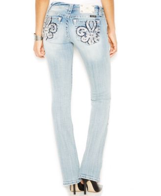 Miss Me Fade Embellished Bootcut Jeans, Light Wash - Jeans - Women ...