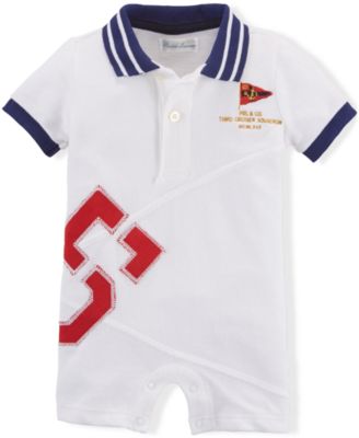 polo romper baby boy