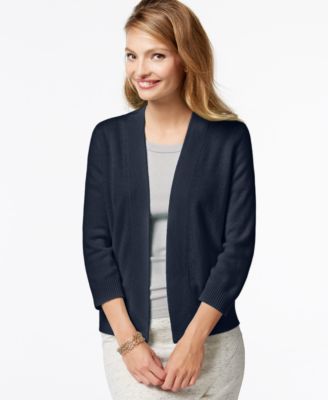 Charter Club Cashmere Open-Front Cardigan - Sweaters - Women - Macy's