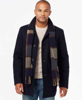 Nautica Big and Tall Wool-Blend Double-Breasted Pea Coat - Coats ...