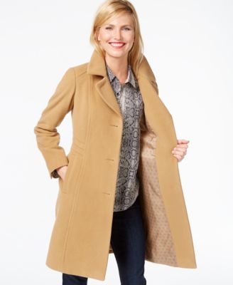 Anne Klein Petite Wool-Cashmere Walker Coat - Coats - Women - Macy's