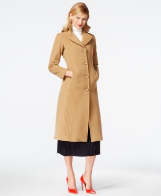 Anne Klein Petite Wool-Cashmere Maxi Walker Coat - Coats - Women