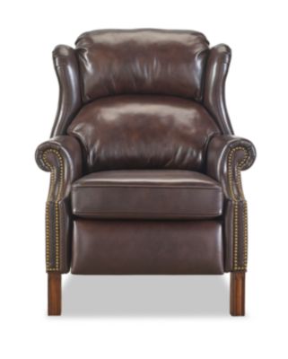 Dahlia Leather Recliner - Furniture - Macy&#39;s