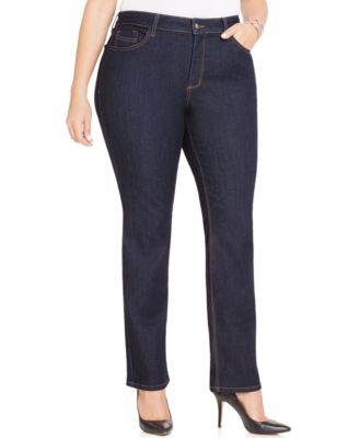 plus size dark wash jeans