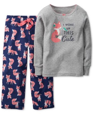 Carter's Girls' or Little Girls' 2-Piece Cheetah Pajamas - Kids ...