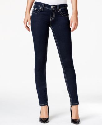 Miss Me Embellished Skinny Jeans, Dark Blue Wash - Jeans - Women ...