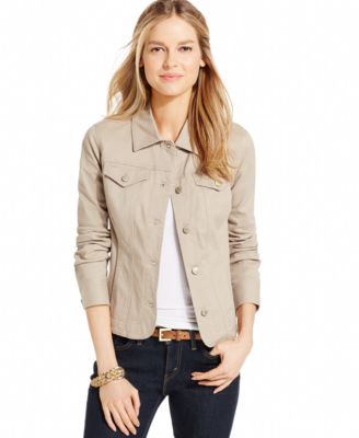 Charter Club Long-Sleeve Denim Jacket, Only at Macy's - Jackets ...