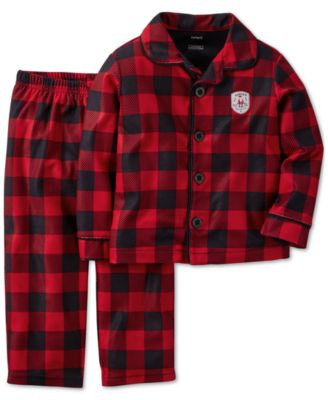 Carter's Boys' 2-Piece Plaid Button-Down Pajamas - Kids & Baby ...
