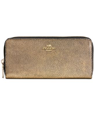 coach wristlets metallic