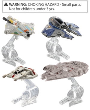 UPC 887961197655 product image for Mattel Kids' 4-Pack Hot Wheels Star Wars Hero Starship Toys | upcitemdb.com