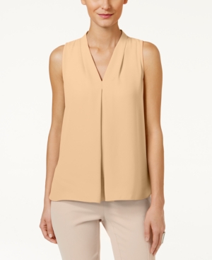 UPC 039372483449 product image for Vince Camuto Sleeveless Inverted-Pleat Blouse | upcitemdb.com