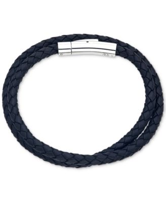 Macys mens deals leather bracelets