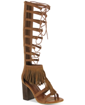 UPC 887696539720 product image for Mia Ricarda Gladiator Block-Heel Sandals Women's Shoes | upcitemdb.com