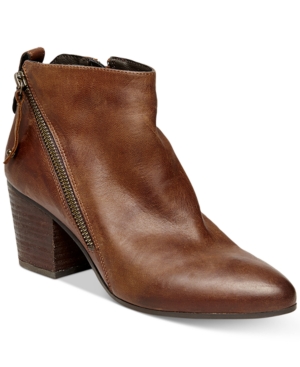 UPC 715924281595 product image for Steve Madden Women's Jaydun Zipper Block-Heel Booties Women's Shoes | upcitemdb.com