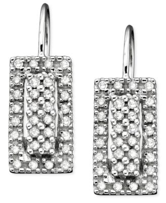 14k White Gold Diamond Earrings (1/3 ct. t.w.)