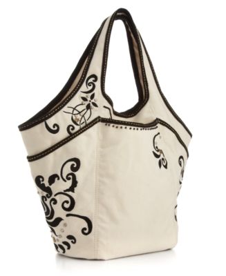 Lucky Brand Jeans "Lucky Off Shore" Embroidered Tote - UNDER $100 - Handbags & Accessories - Macy's from macys.com