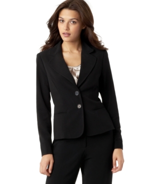 Agb Petite Two Button Suit Jacket