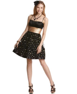 Blondie Nites Dress, Sleeveless Emma with Glitter