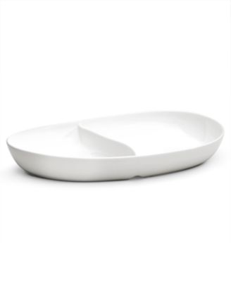 Bone China by Denby Divided Dish, 2.25 pt