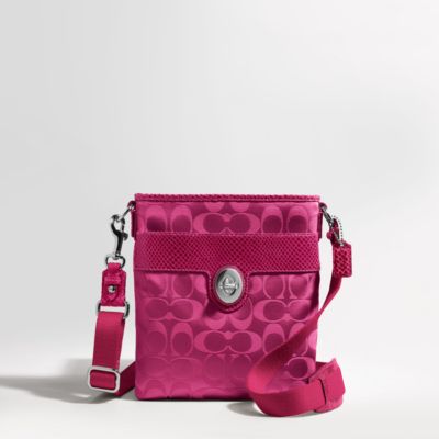 COACH PEYTON SIGNATURE SATEEN CROSSBODY