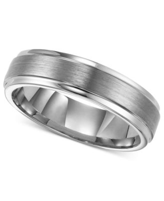 Comfort fit mens wedding rings