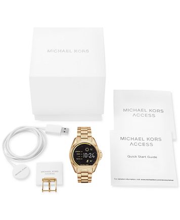 michael kors mkt5001 access touch screen gold bradshaw smartwatch