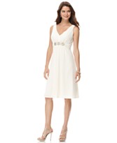 Evan Picone Dress, Sleeveless with Bead Embellishment Evan Picone Dress, Sleeveless with Bead Embellishment