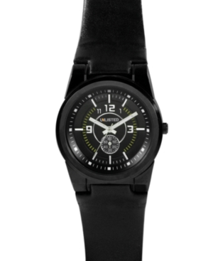UPC 020571028098 product image for Unlisted Watch, Men's Black Leather Strap UL1094 | upcitemdb.com