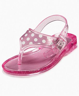 ... Baby Shoes, Baby Girls Poka Dot Thong Sandal - Kids - Macy's