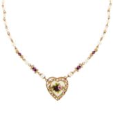 2028 Necklace, Rose Gold-Tone Heart Pendant