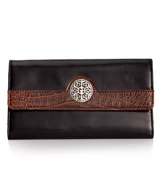 Giani Bernini Wallet, Vintage Filligree Leather Clutch - Handbags & Accessories - Macy&#39;s