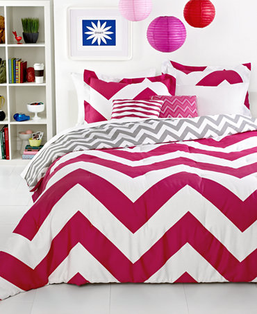 Chevron Pink 5 Piece Comforter Sets - Kids' Bedding - Bed & Bath ...