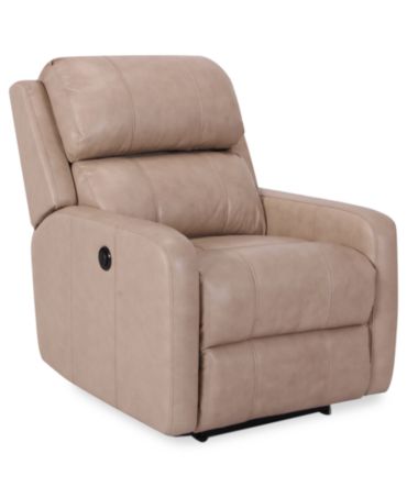 Colton Leather Power Recliner - Furniture - Macy&#39;s