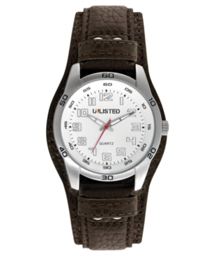 UPC 020571102453 product image for Unlisted Watch, Men's Brown Polyurethane Strap 45mm UL1255 | upcitemdb.com
