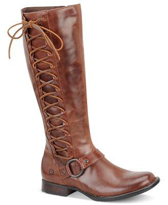 born tall lace up boots