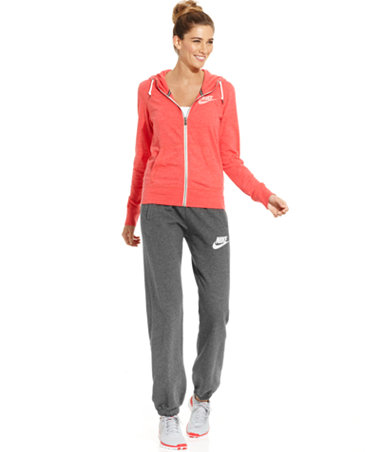 Nike Gym Vintage Hoodie & Rally Straight-Leg Sweatpants - Women - Macy's