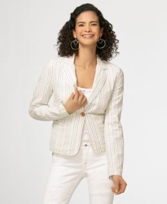 American Rag Seersucker Shrunken Jacket