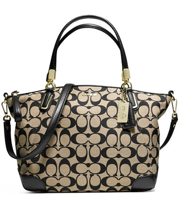 COACH MADISON SMALL KELSEY SATCHEL IN PRINTED SIGNATURE FABRIC - COACH - Handbags & Accessories ...