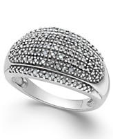 Victoria Townsend Rose-Cut Diamond Dome Ring in Sterling Silver (1/4 ct. t.w.) 