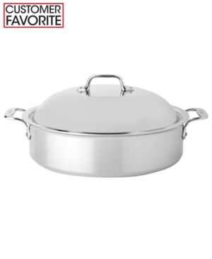 UPC 011644502546 product image for All-Clad Stainless Steel 6 Qt. Covered French Braiser with Rack | upcitemdb.com