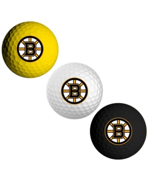 UPC 637556131058 product image for Team Golf Boston Bruins 3-Pack Golf Ball Set | upcitemdb.com