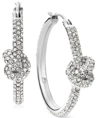 michael kors diamond hoop earrings