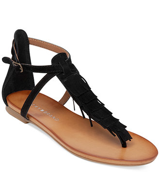 ... Women's Wekka Fringe Flat Thong Sandals - Sandals - Shoes - Macy's