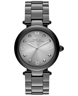 UPC 796483218062 product image for Marc by Marc Jacobs Women's Dotty Black Stainless Steel Bracelet Watch 34mm MJ34 | upcitemdb.com