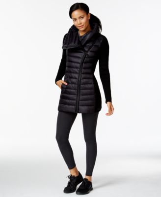 calvin klein asymmetrical puffer jacket