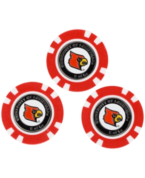 UPC 637556242884 product image for Team Golf Louisville Cardinals 3-Pack Poker Chip Golf Markers | upcitemdb.com